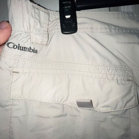 Columbia Mens Size 38/32 Cream Omni Shade Sun Protection Cargo Pants - Picture 9 of 12